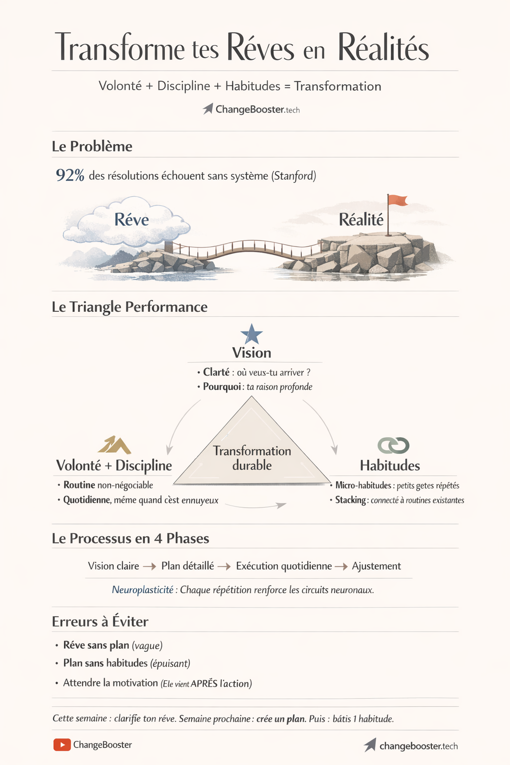 Infographie : Transforme Tes Rêves En Réalités