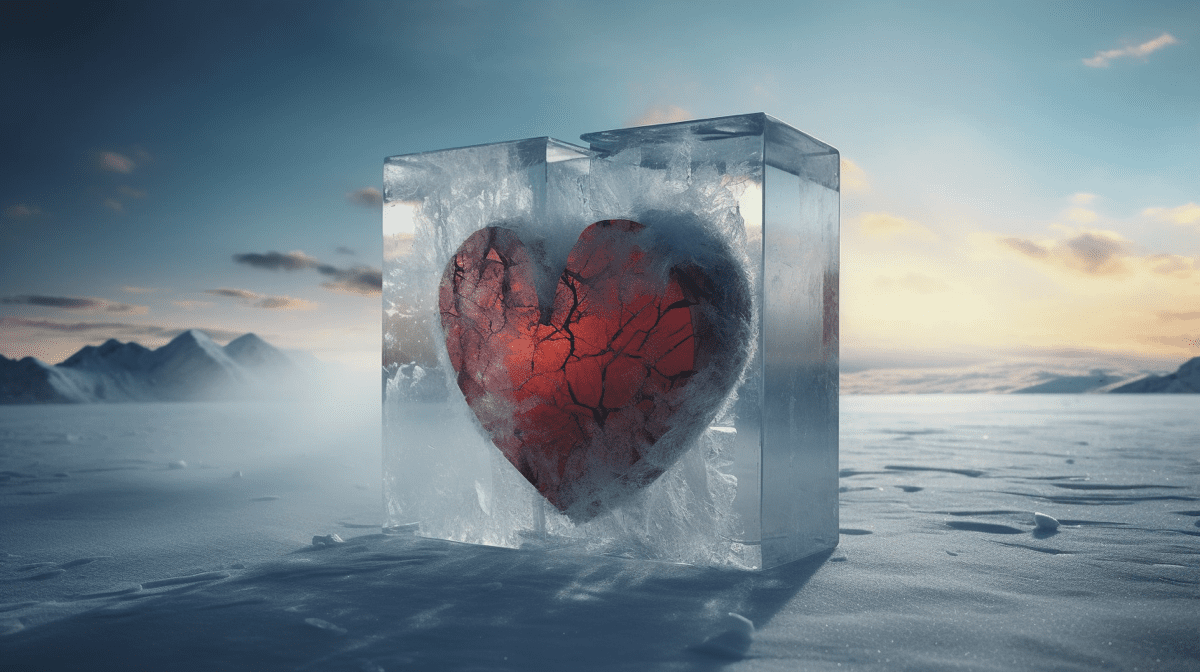 cj71 a big metall heart in an icecube double exposure f6a1cea4 e13d 4d74 bfa5 384b54852812